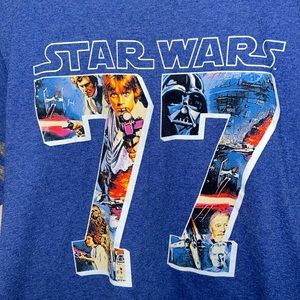 Men’s Star Wars blue 77 t-shirt